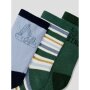 nameit 3er Pack Socken - Bagger Streifen bistro green