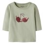 nameit Baby langarm Shirt - Kische swamp cherry