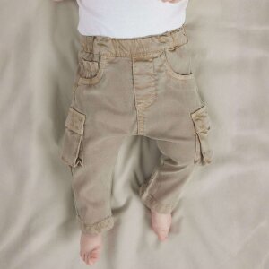 nameit Baby baggy fit Cargo Hose - Chinchilla