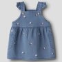 nameit Baby jeans Kleidchen Blümchen - denim blue