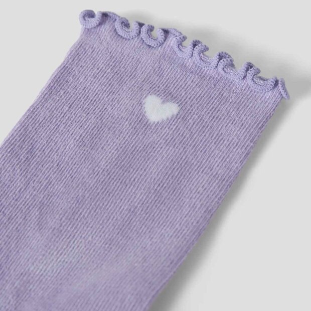 name it Socken Herzchen - lavender gray
