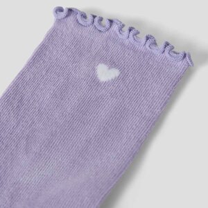 name it Socken Herzchen - lavender gray