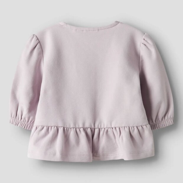 nameit Baby angeraute Sweatjacke - lilac marble