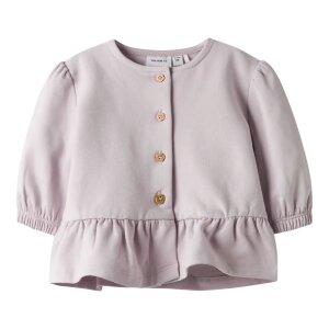 nameit Baby angeraute Sweatjacke - lilac marble