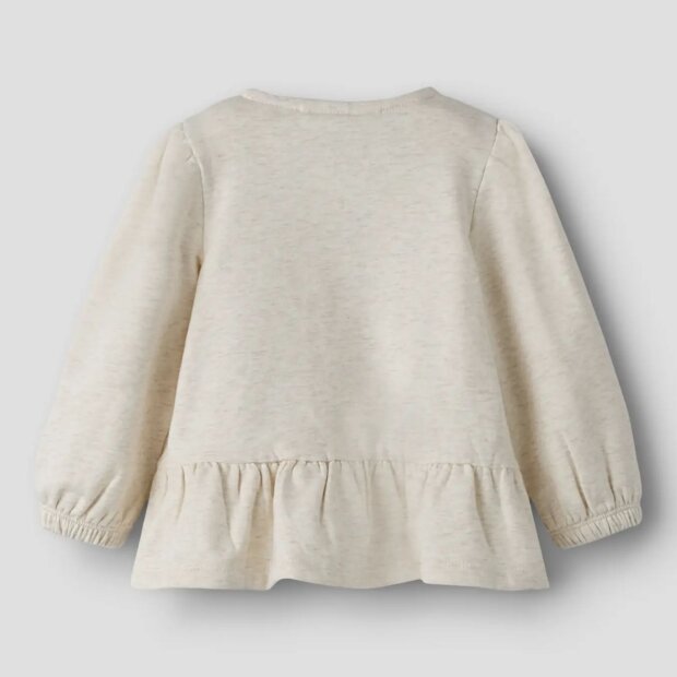nameit Baby angeraute Sweatjacke - peyote melange