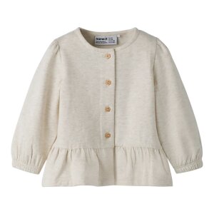 nameit Baby angeraute Sweatjacke - peyote melange