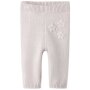 nameit Baby Strickhose Blümchen - Lilac Marble