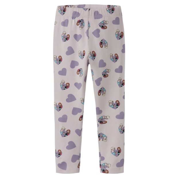 nameit Leggings Herzchen Frozen - Lilac Marble