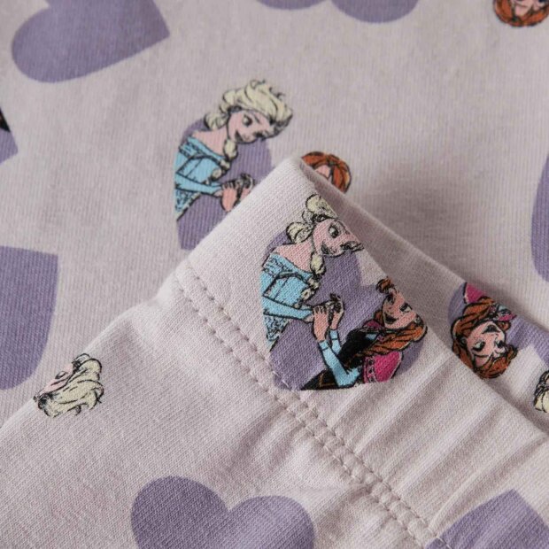 nameit Leggings Herzchen Frozen - Lilac Marble