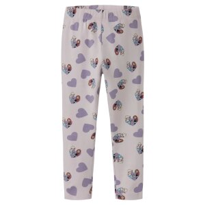 nameit Leggings Herzchen Frozen - Lilac Marble