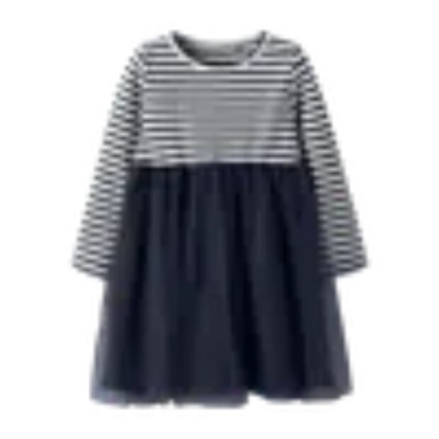 nameit Rippstrick Tüll Kleid - navy blazer