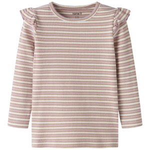 nameit langarm Oberteil Streifen - dawn pink