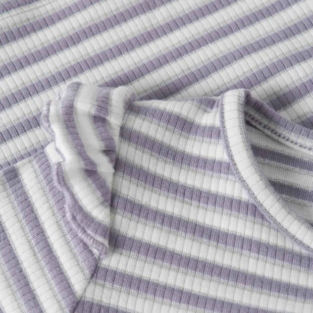 nameit langarm Oberteil Streifen - Lavender Gray Cloud Dancer
