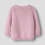 nameit Bio- Baumwoll Strickjacke Blümchen - Dawn Pink