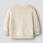 nameit Bio- Baumwoll Strickjacke Blümchen - Peyote Melange