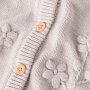 nameit Bio- Baumwoll Strickjacke Blümchen - Lilac Marble
