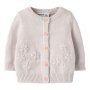 nameit Bio- Baumwoll Strickjacke Blümchen - Lilac Marble