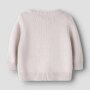 nameit Bio- Baumwoll Strickjacke Blümchen - Lilac Marble