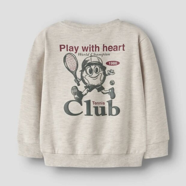 nameit angerauter Pullover Tennis Club - Peyote Melange