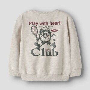 nameit angerauter Pullover Tennis Club - Peyote Melange