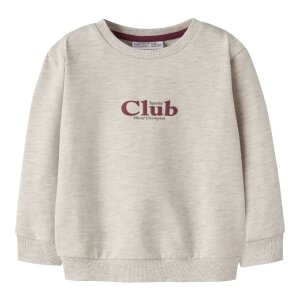 nameit angerauter Pullover Tennis Club - Peyote Melange