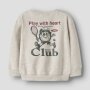 nameit angerauter Pullover Tennis Club - Peyote Melange