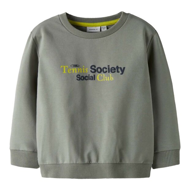 nameit angerauter Pullover Tennis Club - Shadow