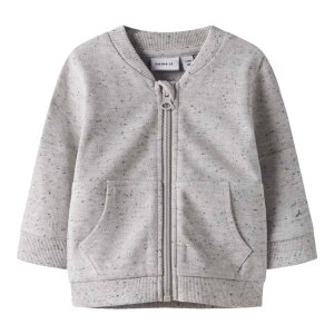 name it langarm Sweatjacke - Light Grey Melange