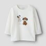 nameit Bio- Baumwoll Oberteil Hund - cloud dancer
