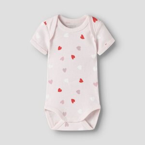 nameit 3er Pack Bodys kurzarm Herzchen - Carinaria