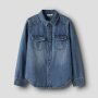 name it KIDS BIO Baumwoll Hemd - Medium Blue Denim