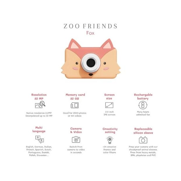 the zoofamily zoo friends - Kinder Digitalkamera Fuchs