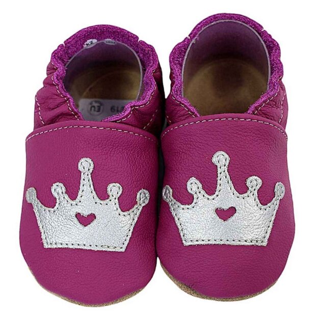Hobea Krabbelschuhe - Krone lila