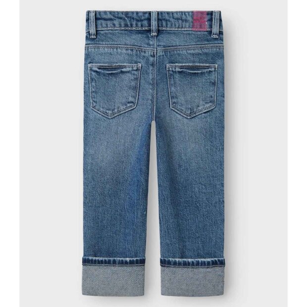 name it Straight Fold Jeans medium blue denim