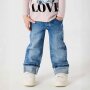 name it Straight Fold Jeans medium blue denim