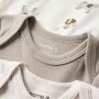 nameit 3er Pack Bodys kurzarm Elefanten - Zirkus beige