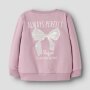 nameit angerautes Sweatshirt Schleife - keepsake lilac