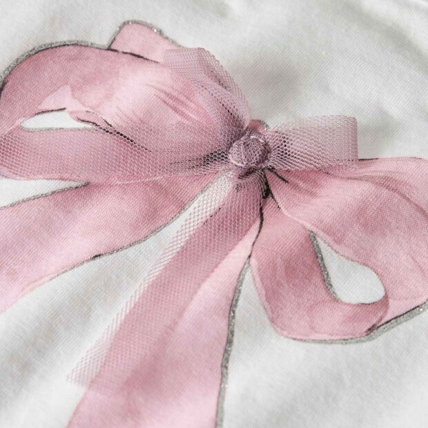 name it Shirt Schleife weiß