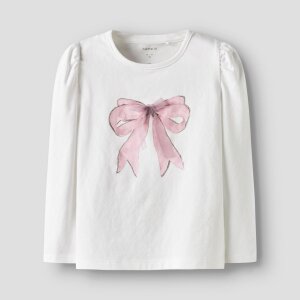 name it Shirt Schleife weiß