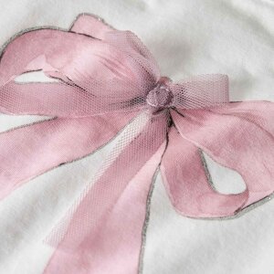 name it Shirt Schleife weiß