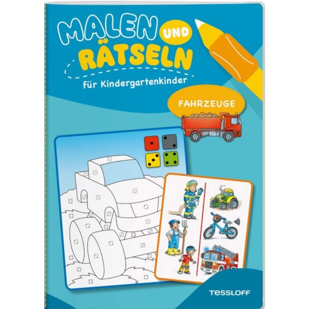 Tessloff Malen und Rätseln für Kindergartenkinder - Fahrzeuge