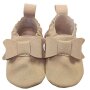 Hobea vegane, waschbare Kinderschuhe RecyStep - Schleife beige