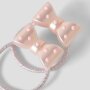 name it 2er-Pack Haargummi Schleife Glitzer - rosa