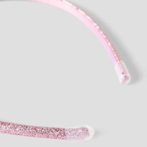 name it 3er-Pack Haarreif - Glitzer rosa schwarz cloud