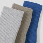 nameit 3er Pack Socken - Delft Vintage Khaki + Grey Melange