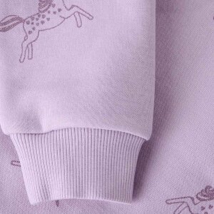 nameit angerautes Sweatshirt Glitzer Einhorn - Lavender Lily