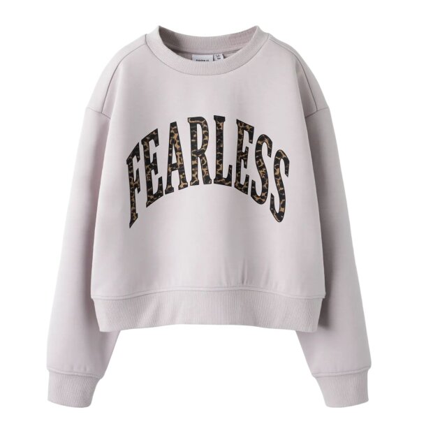 nameit regular fit Sweatshirt - Leopard Lilac Marble