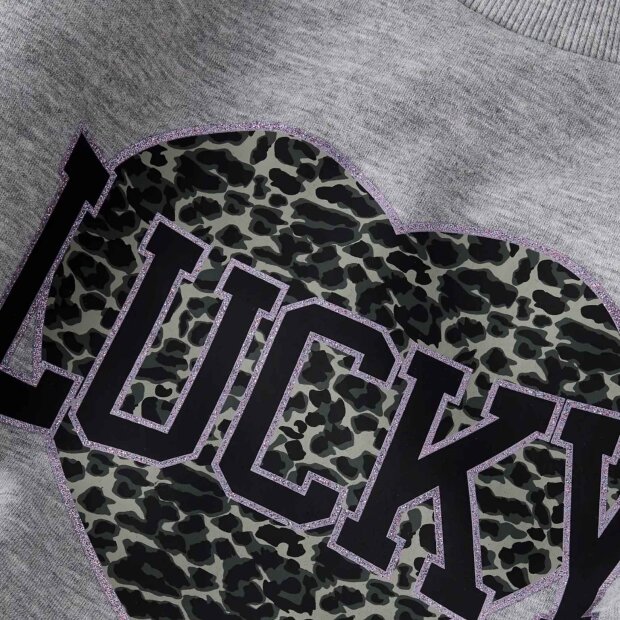 nameit regular fit Sweatshirt - Leopard Grey Melange