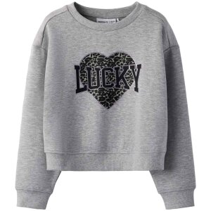 nameit regular fit Sweatshirt - Leopard Grey Melange