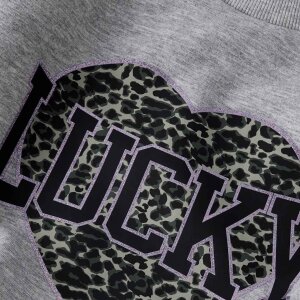 nameit regular fit Sweatshirt - Leopard Grey Melange